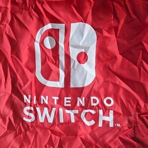 Nintendo Switch Red Scrunch Up Reusable Shopping Bag Promo Item Wrinkled